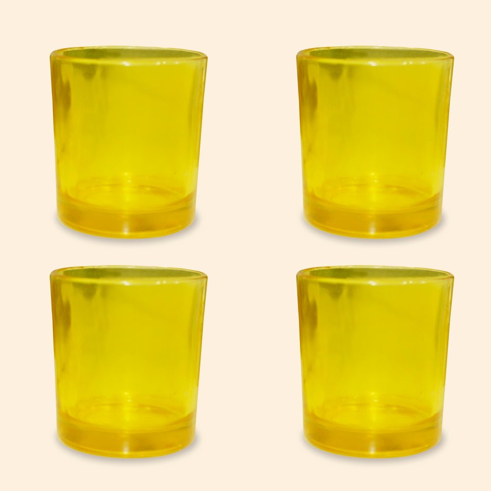 Shoprythm Packaging,Cosmetic Jar Yellow Glass Candle Jar Shoprythm Packaging,Cosmetic Jar Yellow Glass Candle Jar